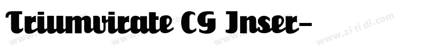 Triumvirate CG Inser字体转换